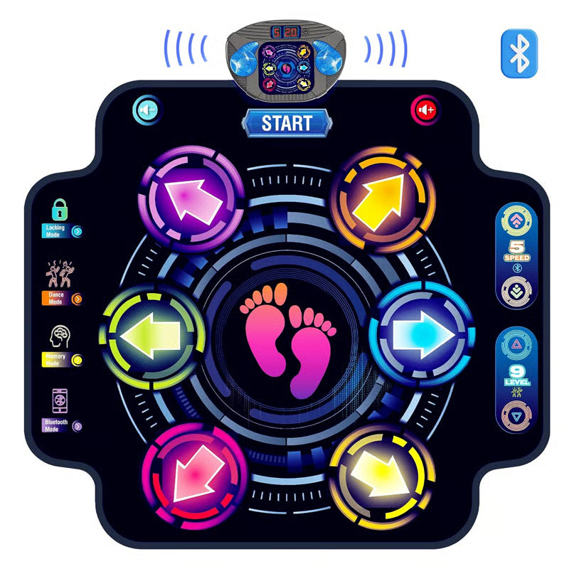 ARESHEAT™ Kids LED Bluetooth Dance Mat