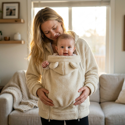 CradleCuties SnugMe Fleece Hoodie with Removable Front Panel