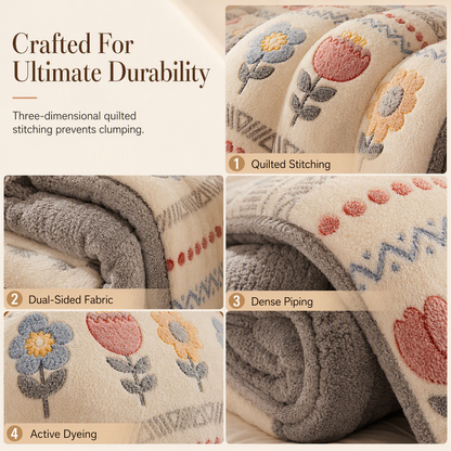 Sherpa Fleece Comforter – Double-Sided Soft Velvet