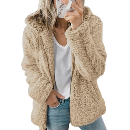 Women's Cozy Hooded Fleece Jacket