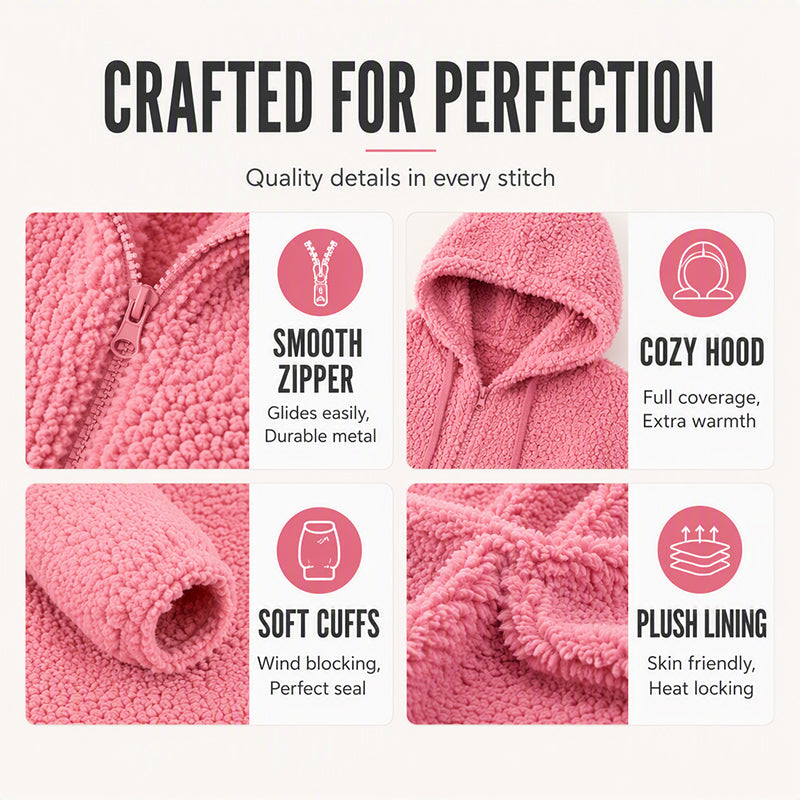 Women's Cozy Hooded Fleece Jacket