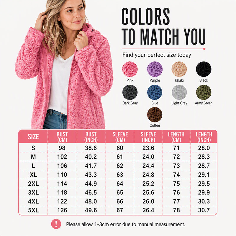 Women's Cozy Hooded Fleece Jacket