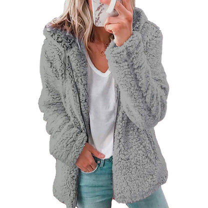 Women's Cozy Hooded Fleece Jacket