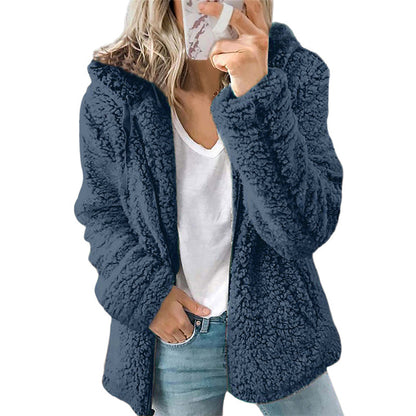 Women's Cozy Hooded Fleece Jacket