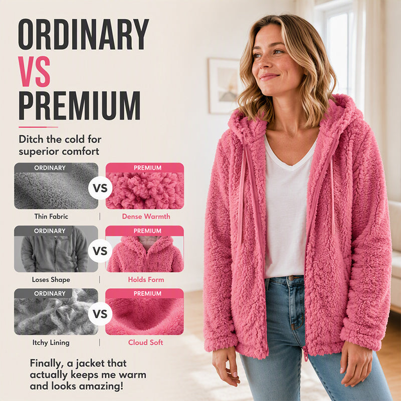 Women's Cozy Hooded Fleece Jacket