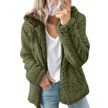 Women's Cozy Hooded Fleece Jacket