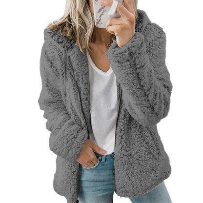 Women's Cozy Hooded Fleece Jacket