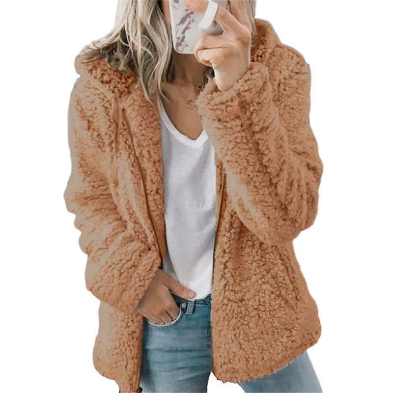 Women's Cozy Hooded Fleece Jacket